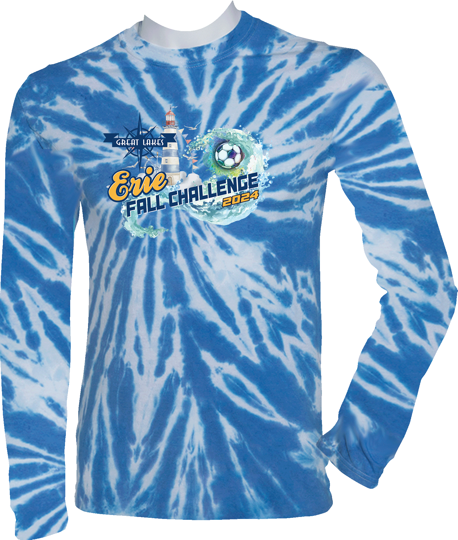 Tie-Dye Long Sleeves - 2024 Great Lakes Erie Fall Challenge