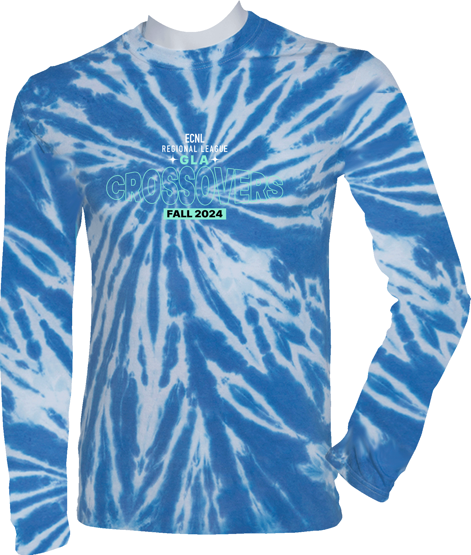 Tie-Dye Long Sleeves - 2024 ECNL-RL Crossover - Transparent