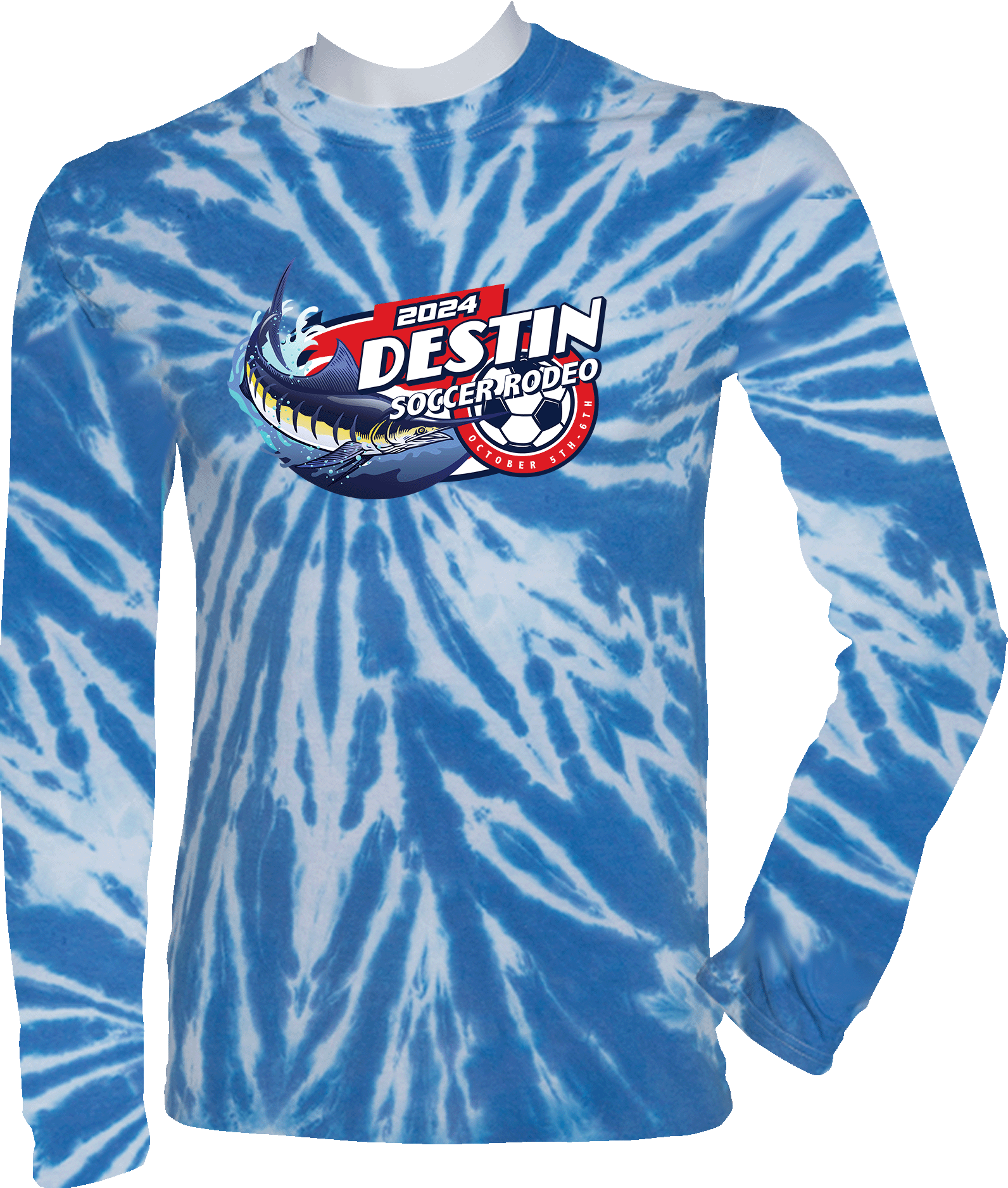 Tie-Dye Long Sleeves - 2024 Destin Soccer Rodeo