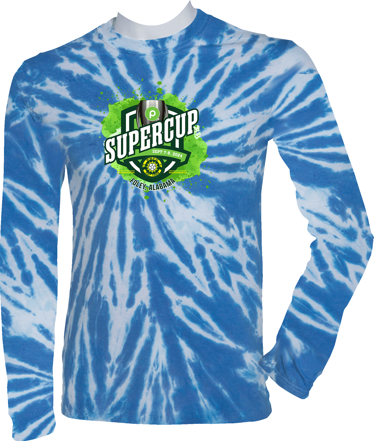 Tie-Dye Long Sleeves - 2024 Publix SuperCup (Girls) - Green