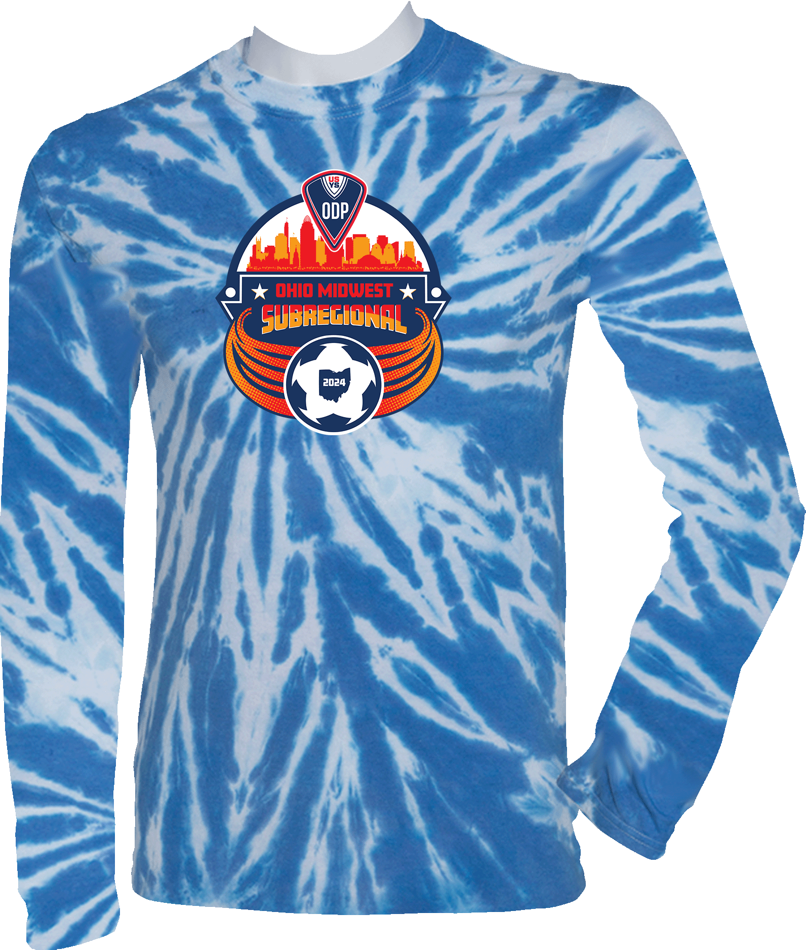 Tie-Dye Long Sleeves - 2024 USYS ODP OH Midwest Subregional