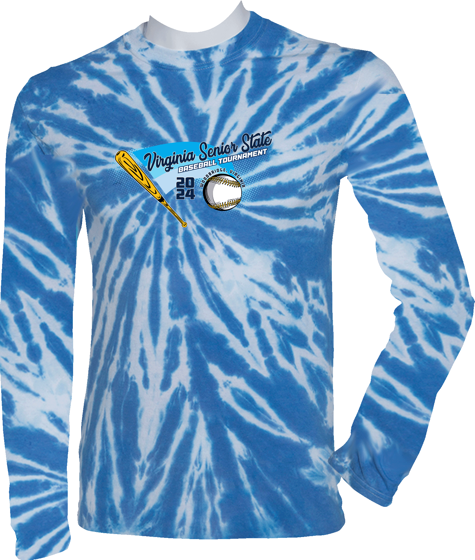 Tie-Dye Long Sleeves - 2024 Virginia Senior State Baseball Tournament