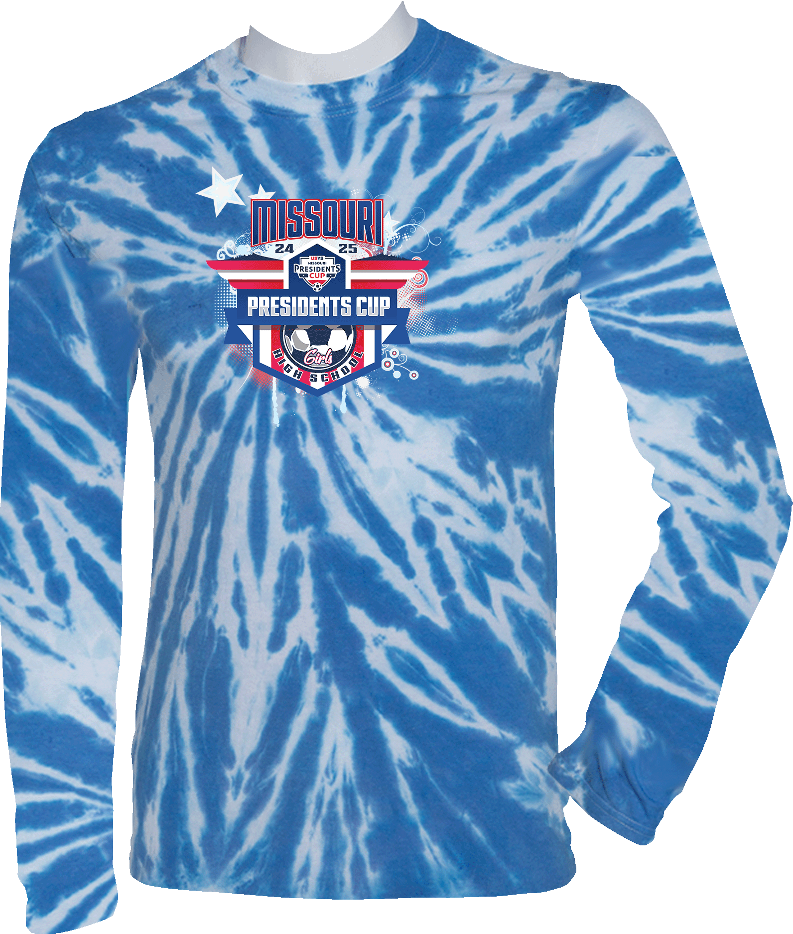 Tie-Dye Long Sleeves - 2024 USYS High School Girls Presidents Cup