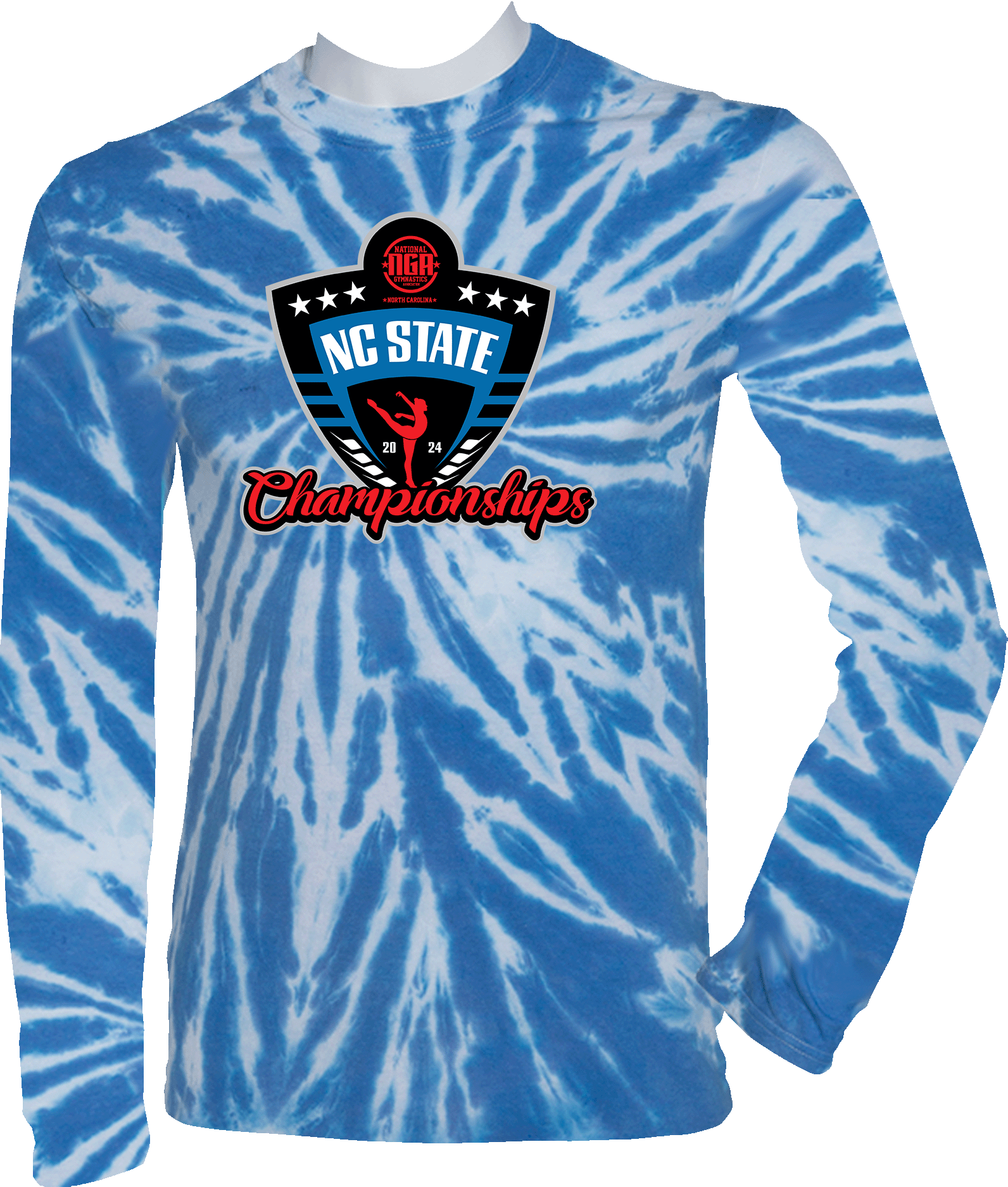 Tie-Dye Long Sleeves - 2024 NGA NC State