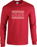 Long Sleeves - Live Love Build Robots White