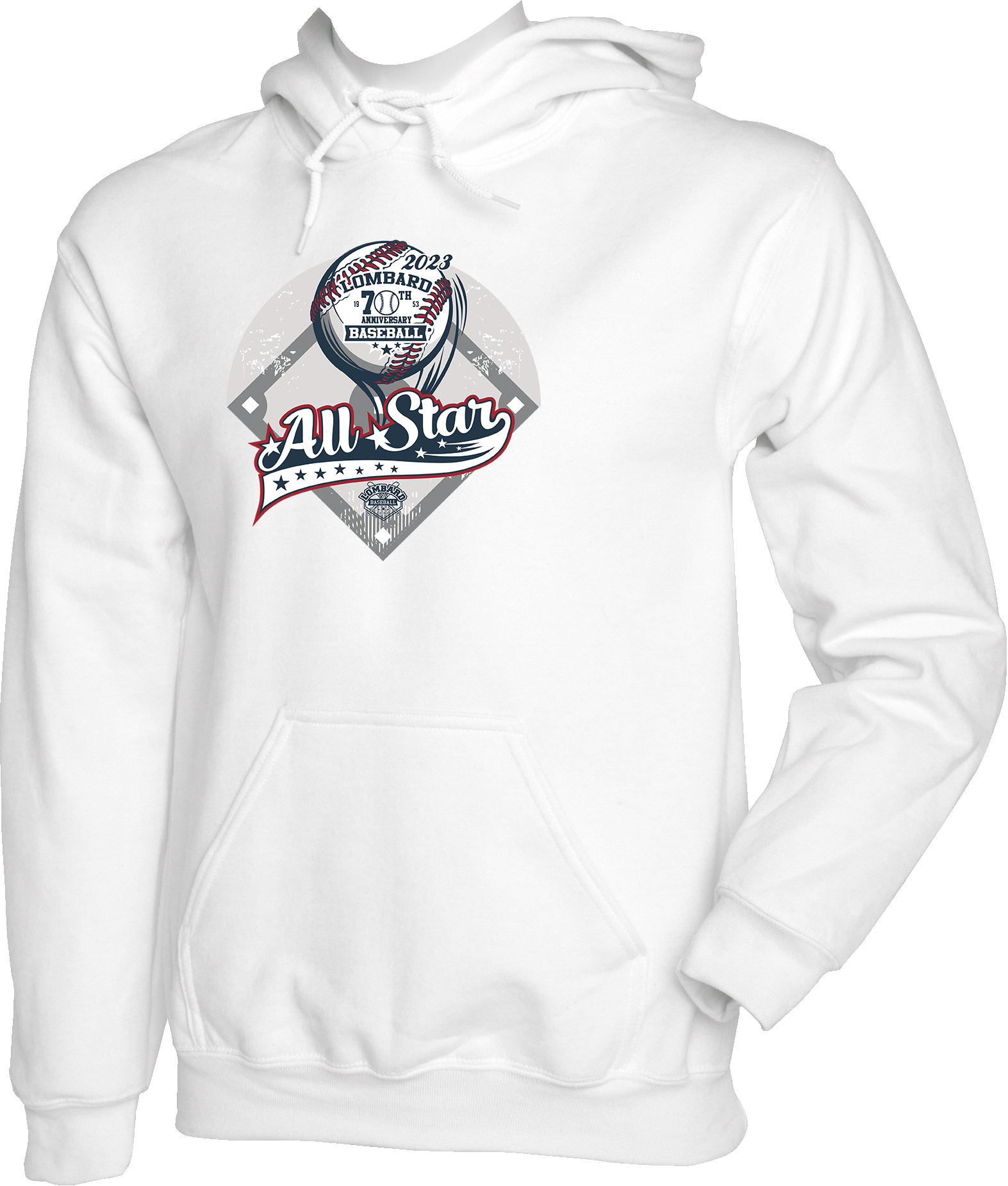 HOODIES - 2023 Lombard Baseball League's 70th Anniversary All Star Event