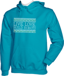 Hoodies - Live Love Build Robots White
