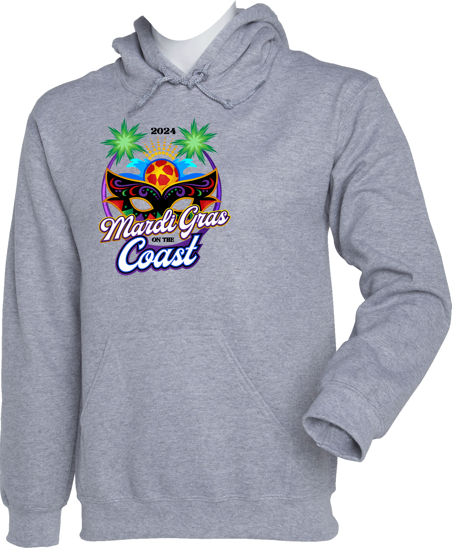 Hoodies - 2024 Mardi Gras On The Coast