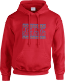 Hoodies - Live Love Build Robots Blue