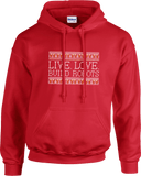 Hoodies - Live Love Build Robots White