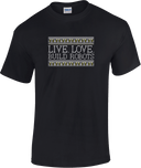 Short Sleeves - Live Love Build Robots White