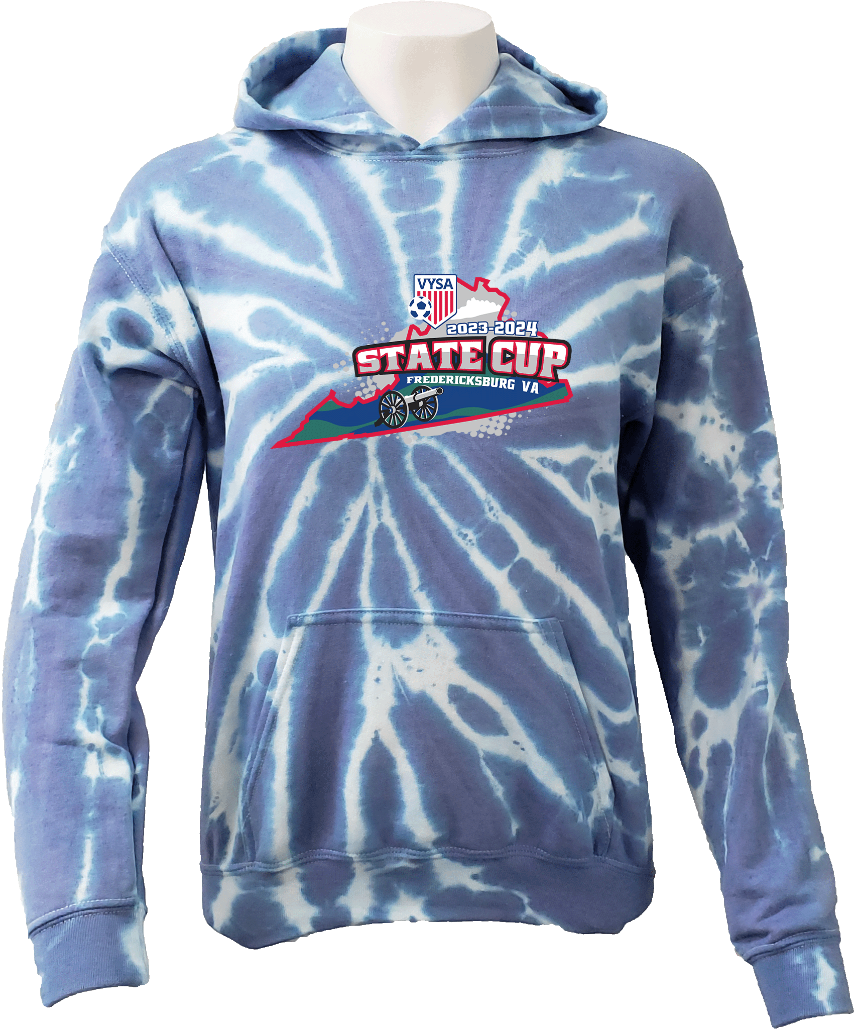 Tie-Dye Hoodies - 2024 USYS VA State Cup Spring