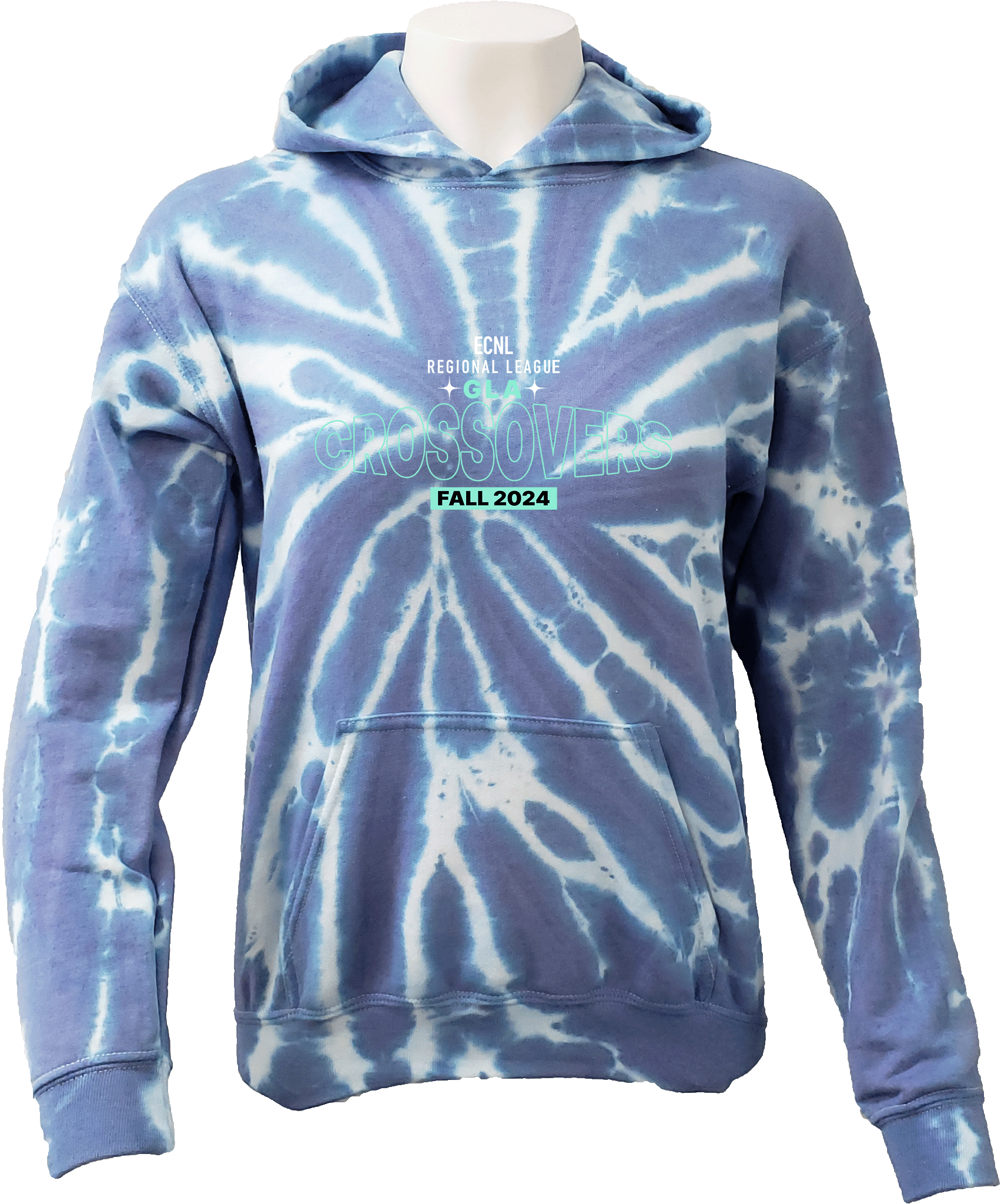 Tie-Dye Hoodies - 2024 ECNL-RL Crossover - Transparent