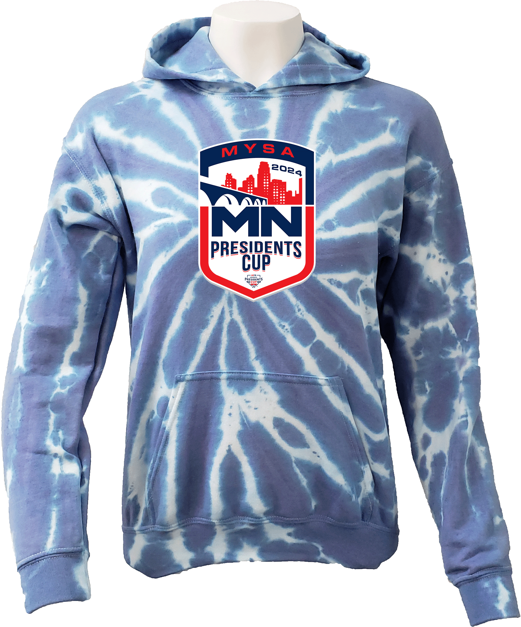 Tie-Dye Hoodies - 2024 USYS MN Presidents Cup