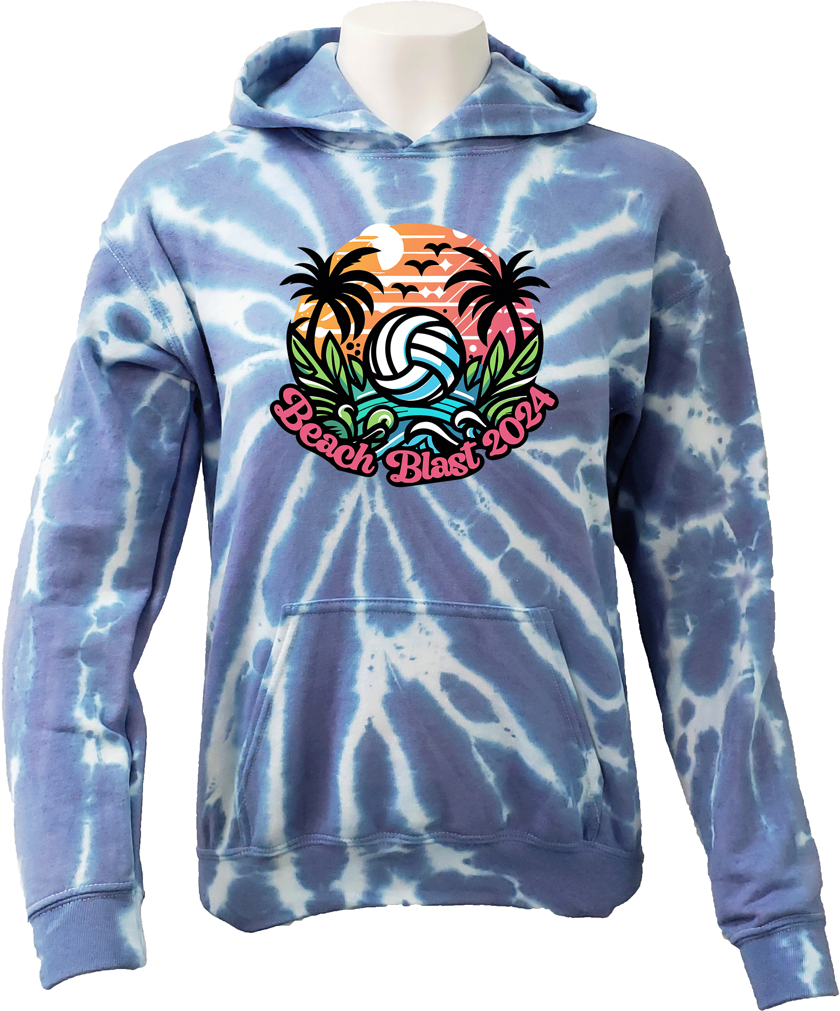 Tie-Dye Hoodies - 2024 4th Annual Beach Blast