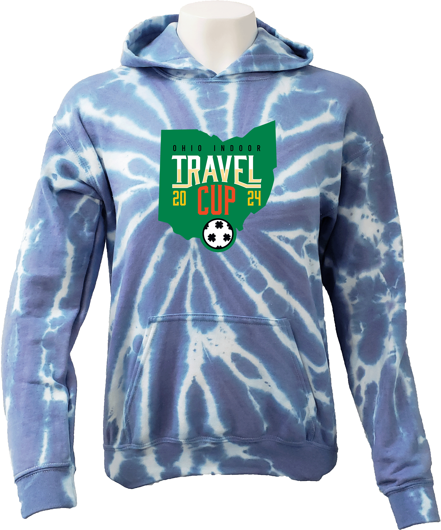 Tie-Dye Hoodies - 2024 Ohio Indoor Travel Cup