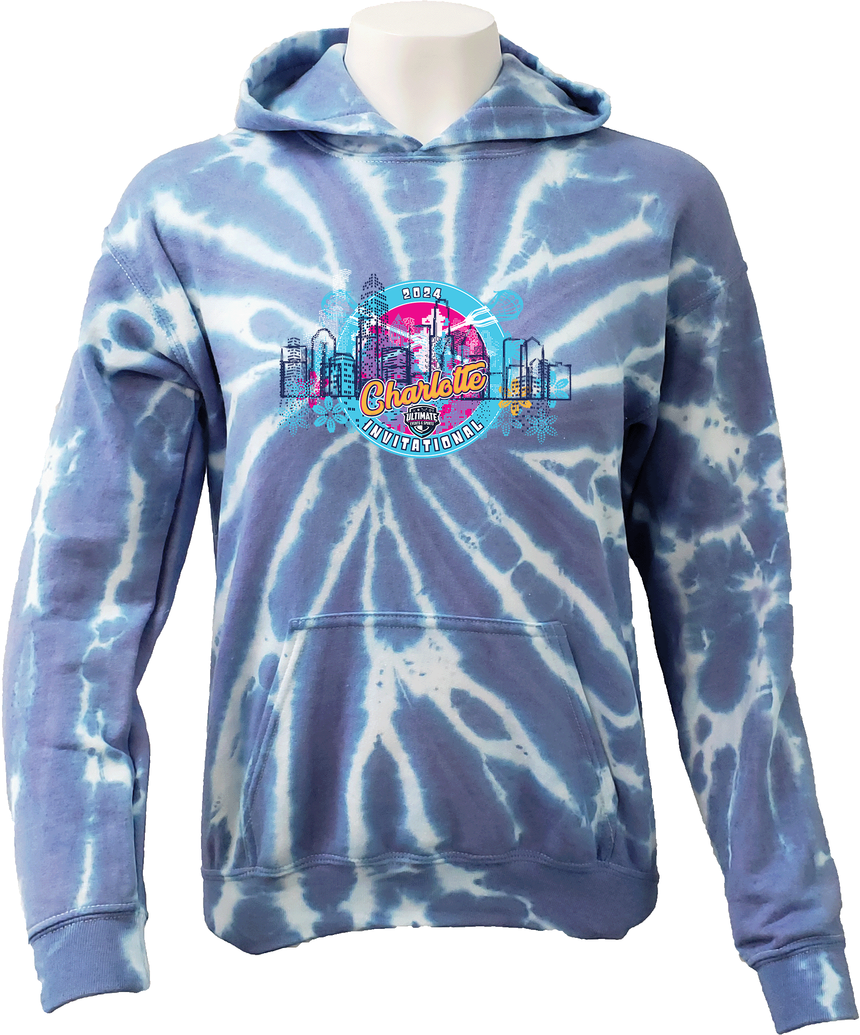 Tie-Dye Hoodies - 2024 Charlotte Invitational