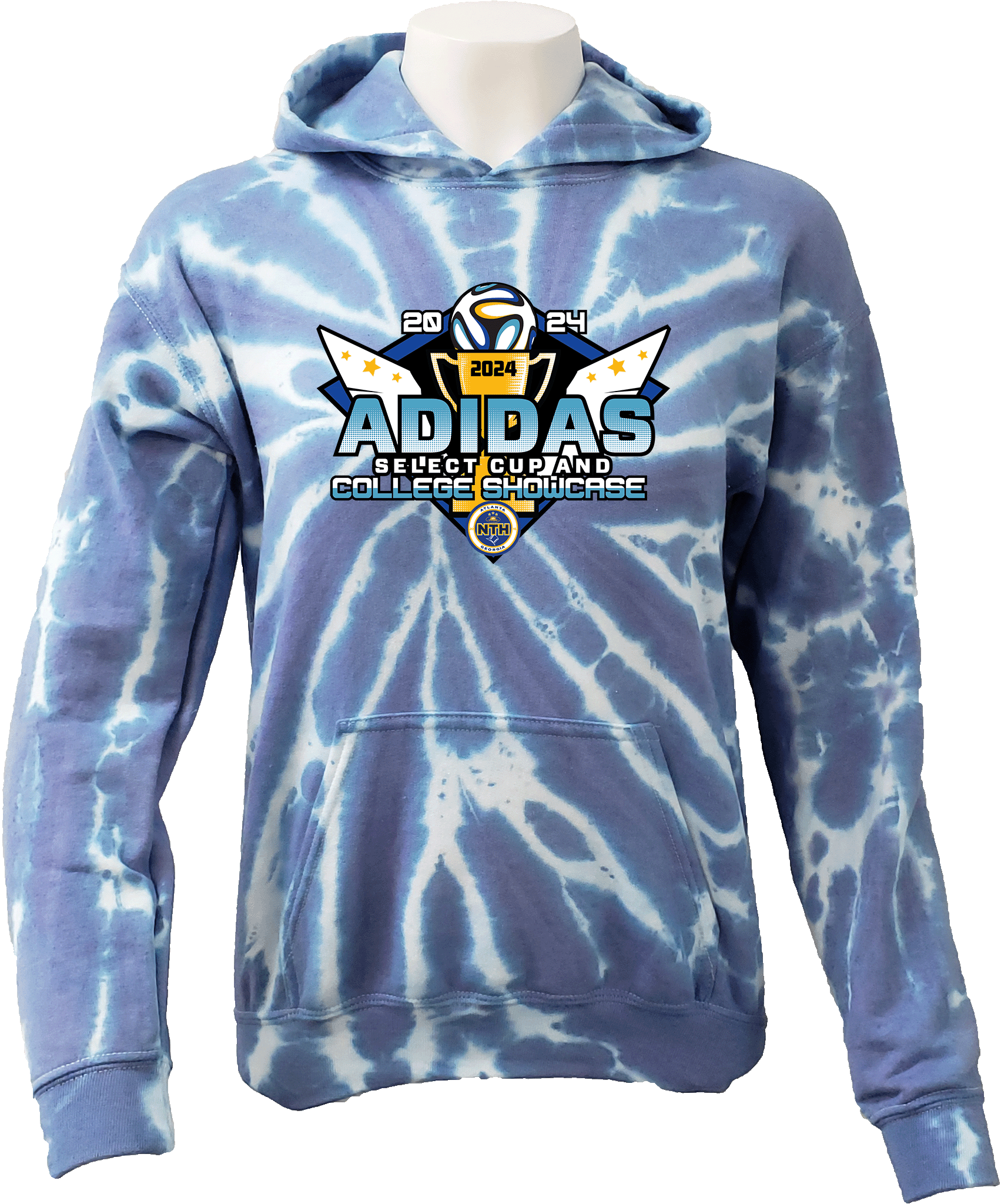 Tie-Dye Hoodies - 2024 NTH Adidas Select Cup and College Showcase