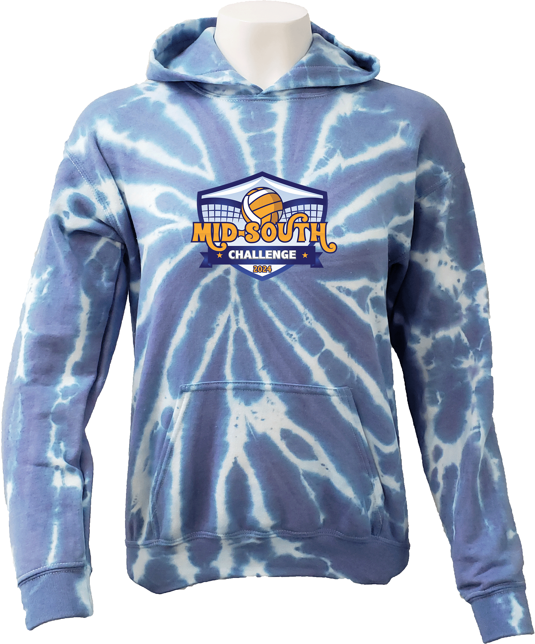 Tie-Dye Hoodies - 2024 Mid-South Challenge