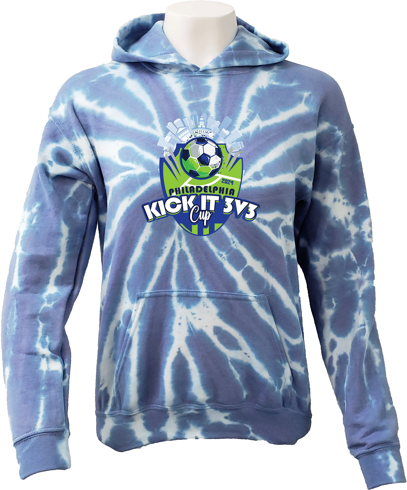 Tie-Dye Hoodies - 2024 Kick It 3v3 West-Mont United