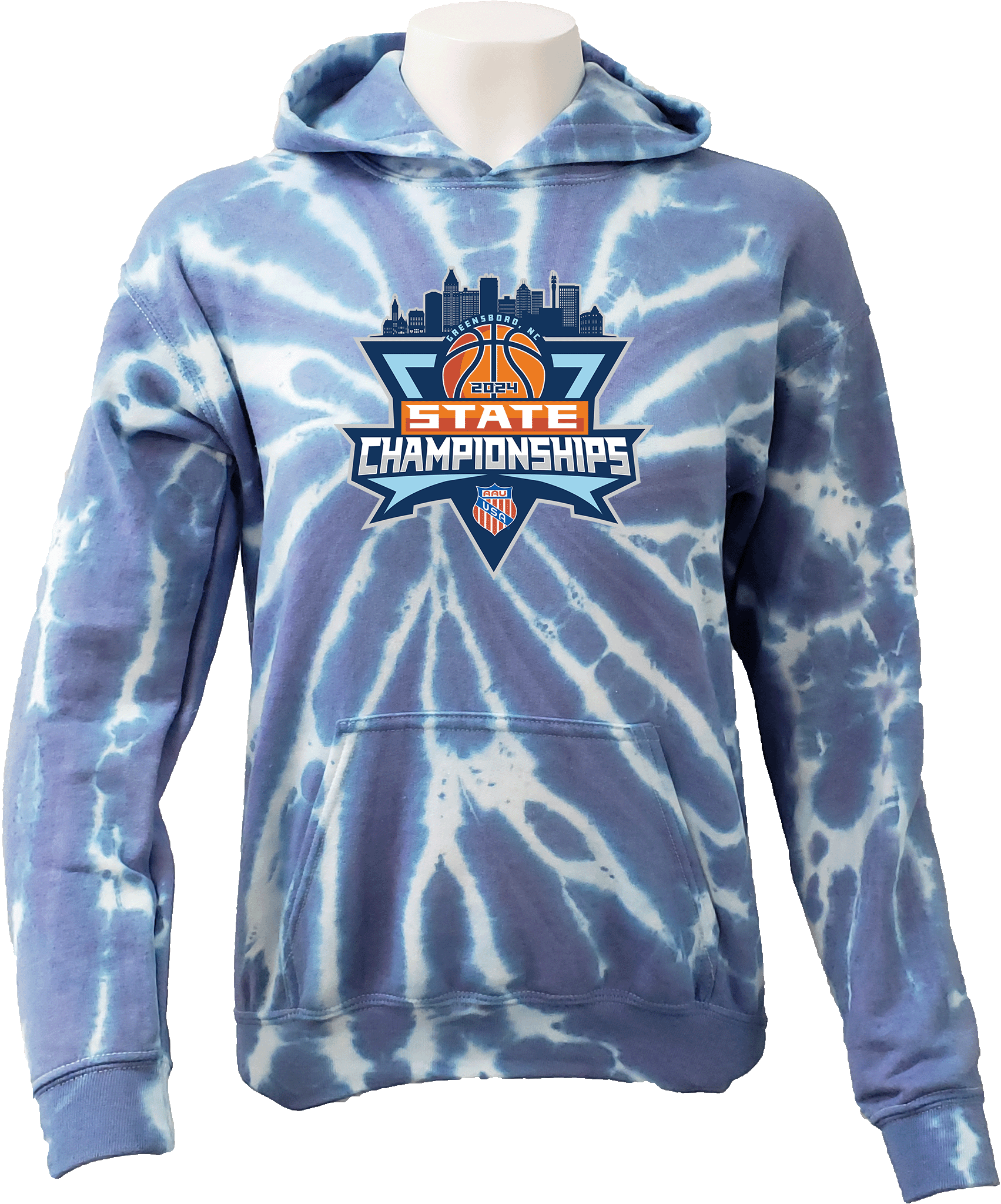 Tie-Dye Hoodies - 2024 AAU State Championships