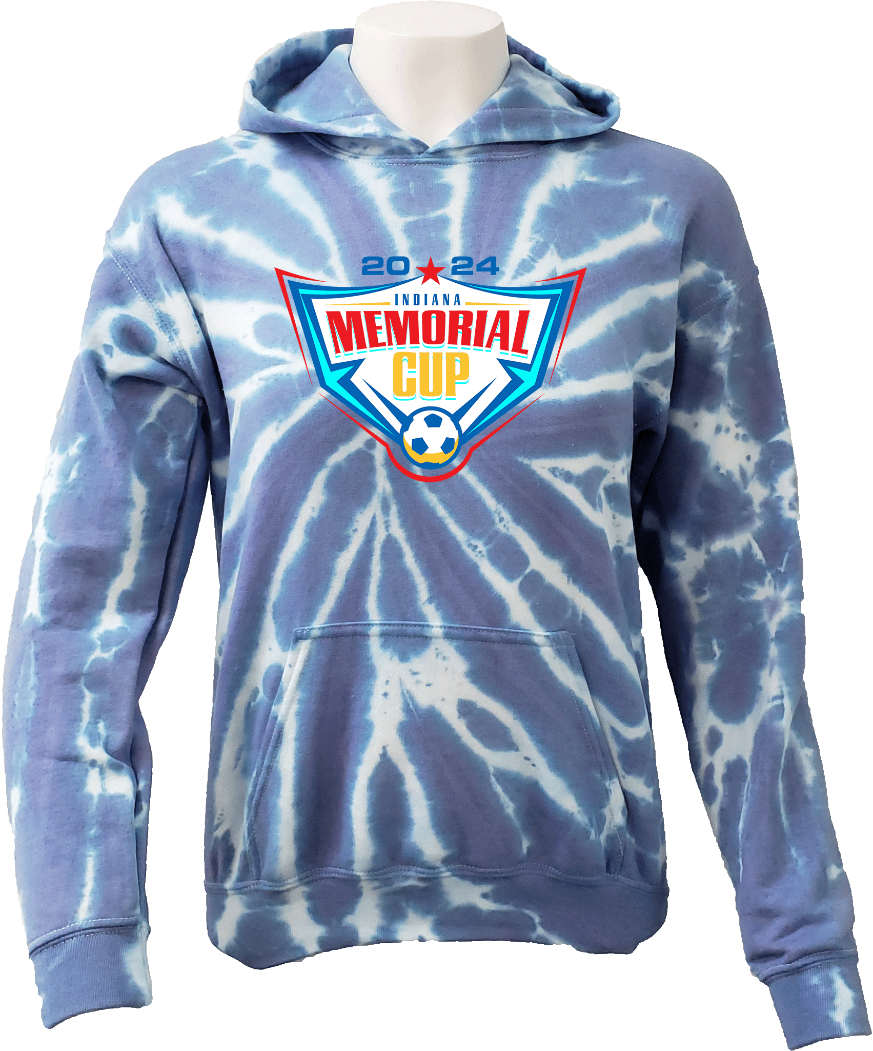 Tie-Dye Hoodies - 2024 USYS IN Memorial Cup