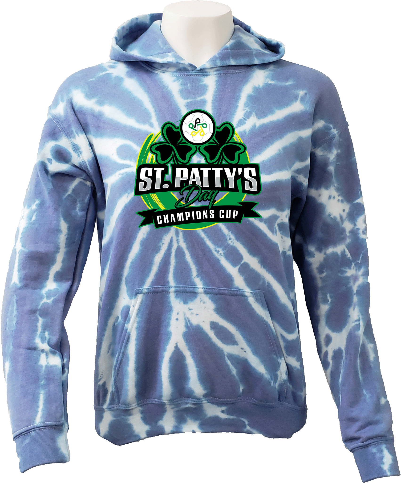 Tie-Dye Hoodies - 2024 St. Patty's Day Champions Cup