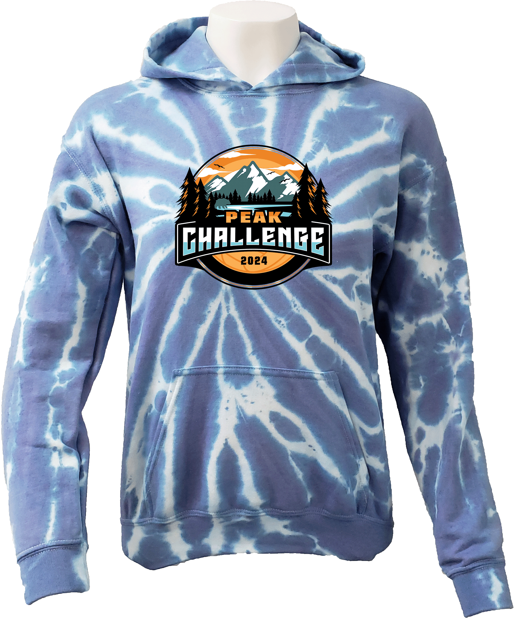 Tie-Dye Hoodies - 2024 Peak Challenge