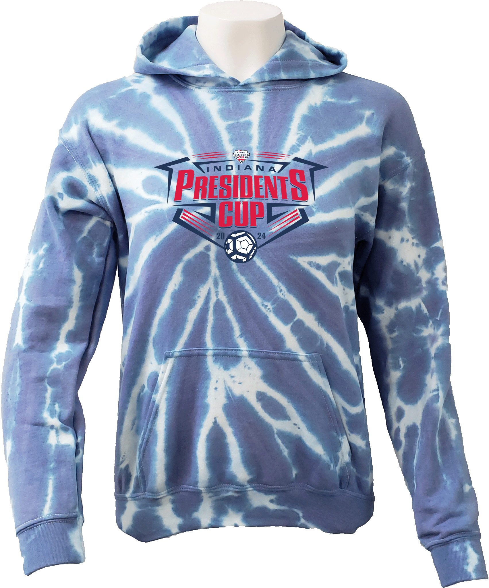 Tie-Dye Hoodies - 2024 USYS IN Presidents Cup