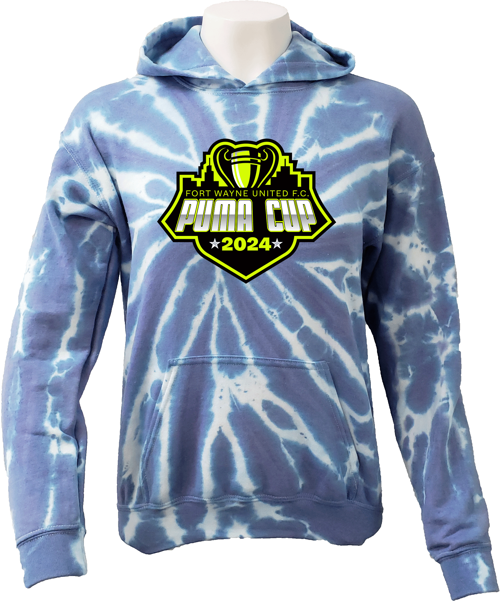 Tie-Dye Hoodies - 2024 Fort Wayne United Puma Cup