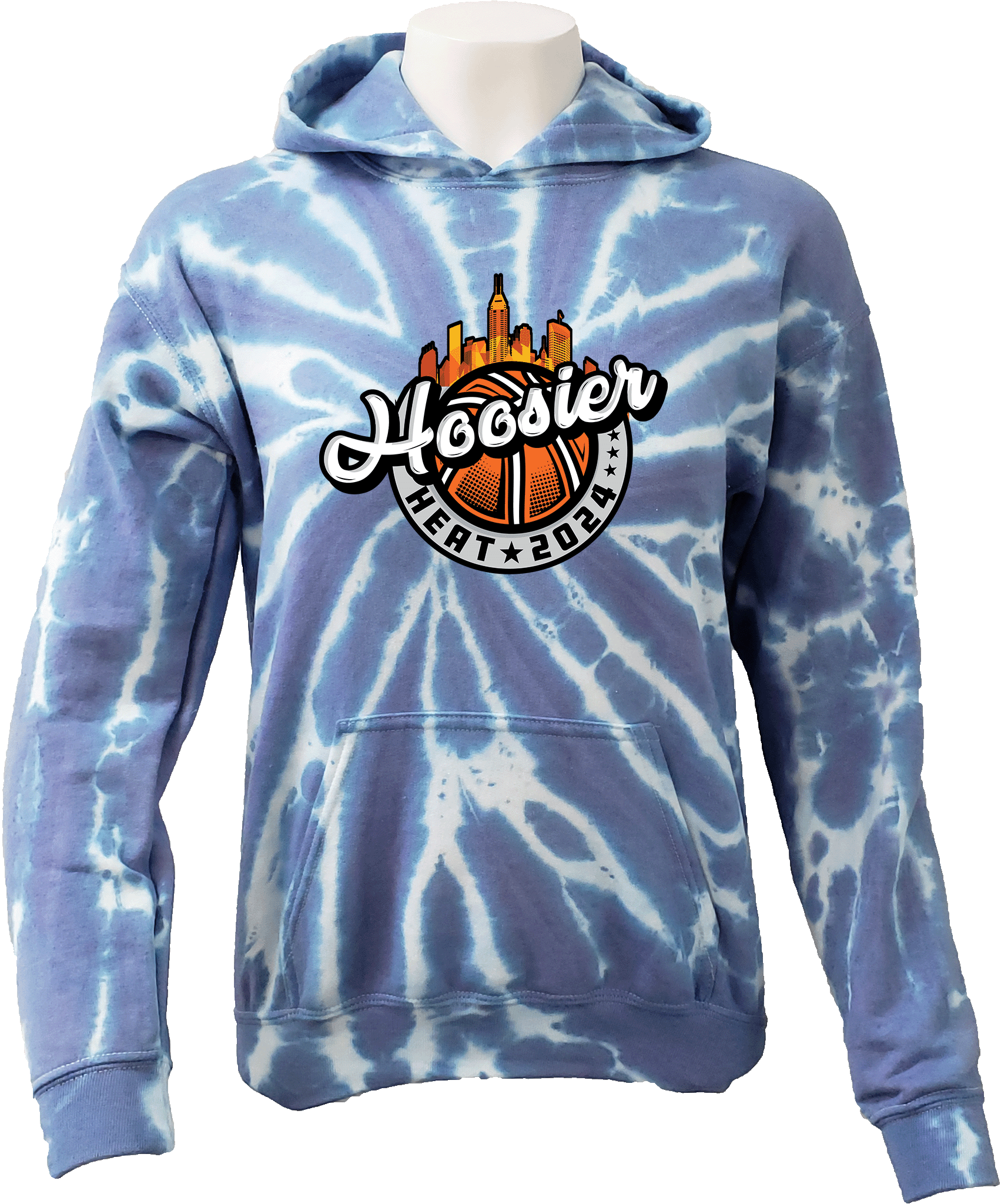 Tie-Dye Hoodies - 2024 Hoosier Heat