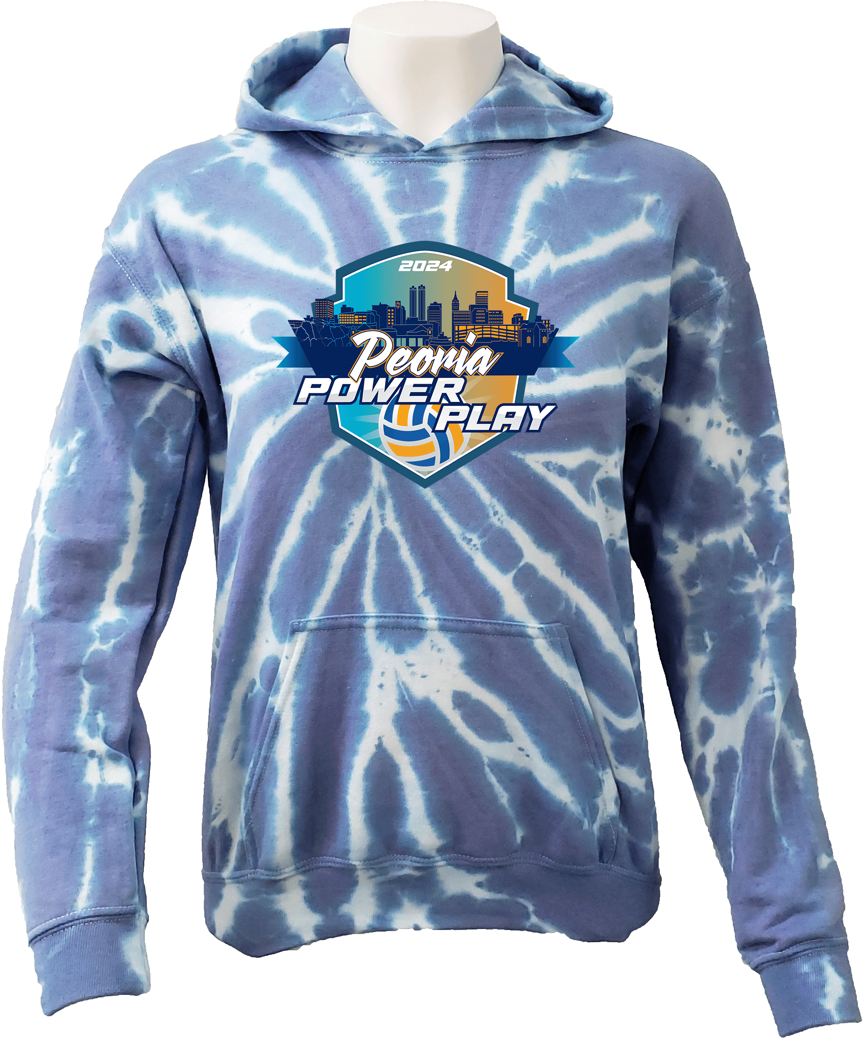 Tie-Dye Hoodies - 2024 Peoria Power Play