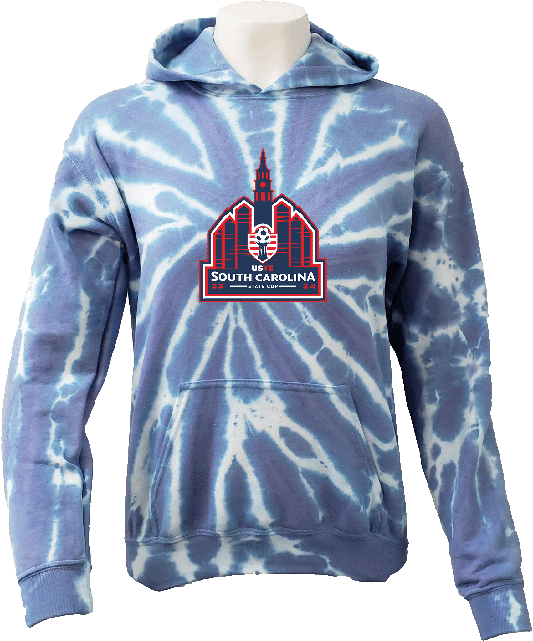 Tie-Dye Hoodies - 2024 USYS SC State Cup Spring