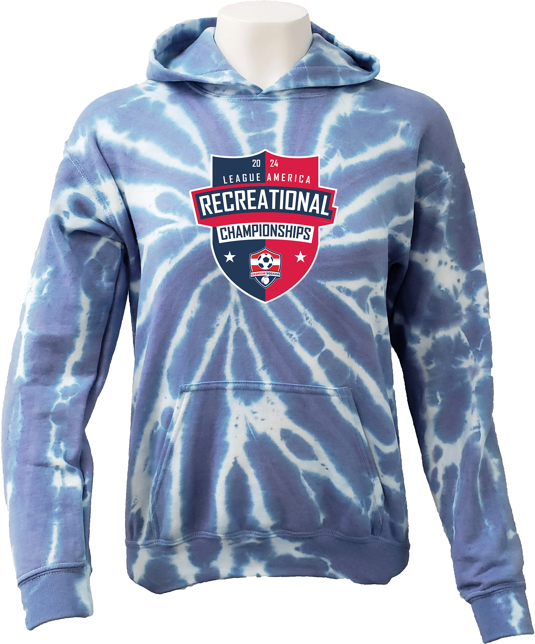 Tie-Dye Hoodies - 2024 USYS GA United Rec Cup Spring