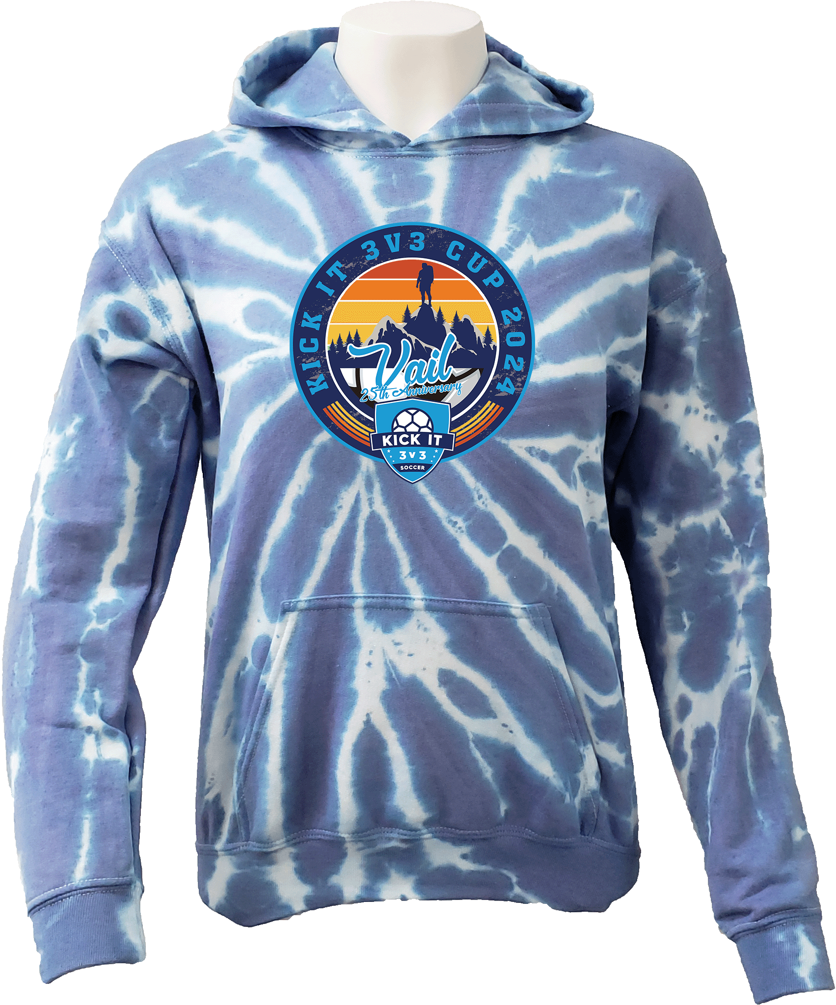 Tie-Dye Hoodies - 2024 Vail Kick It 3v3 Cup