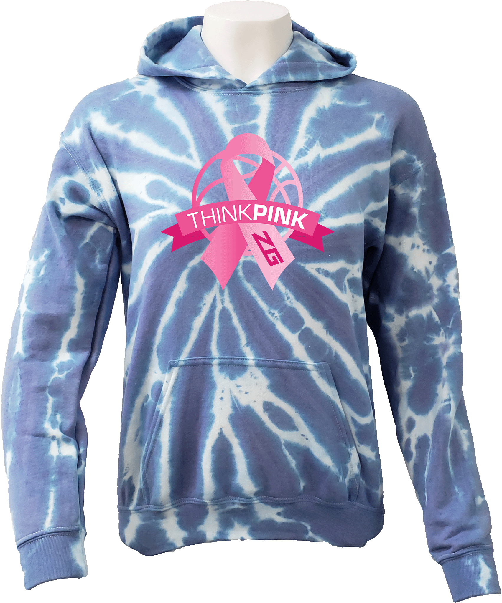 Tie-Dye Hoodies - 2024 Zero Gravity Think Pink Challenge