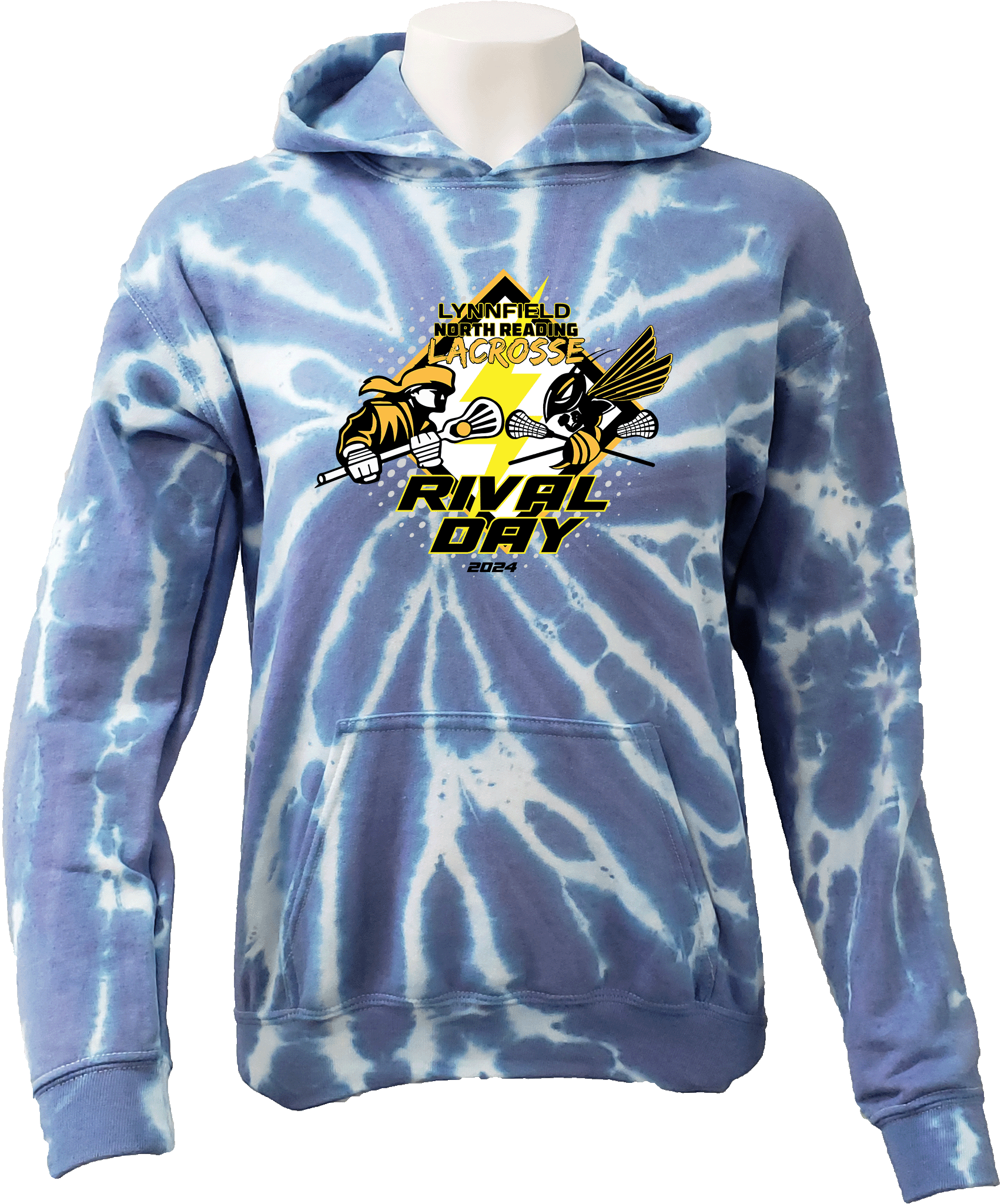 Tie-Dye Hoodies - 2024 Lynnfield Lax Rival Day