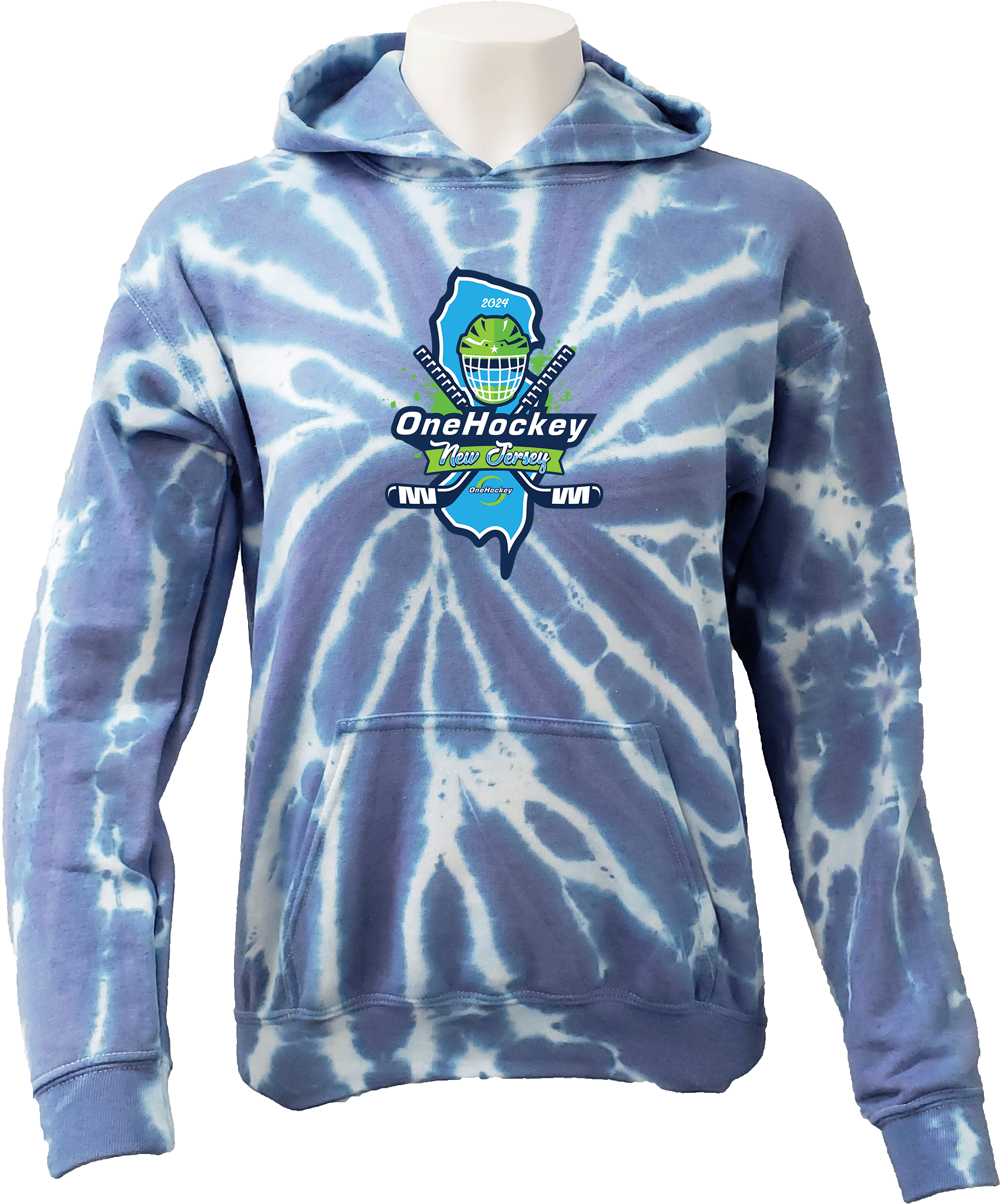 Tie-Dye Hoodies - 2024 OneHockey NJ March