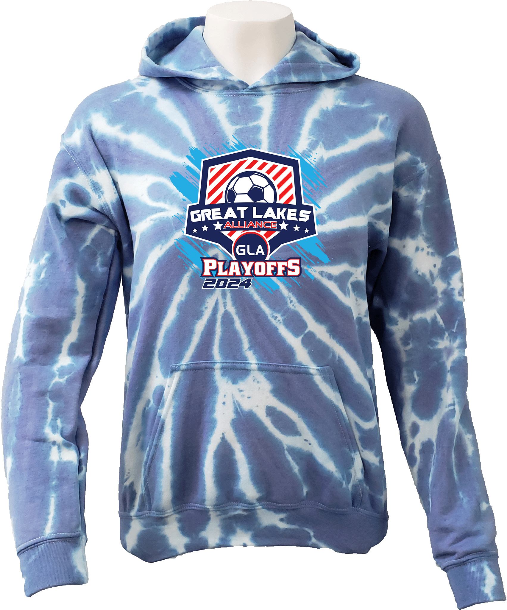 Tie-Dye Hoodies - 2024 GLA Championship Playoff