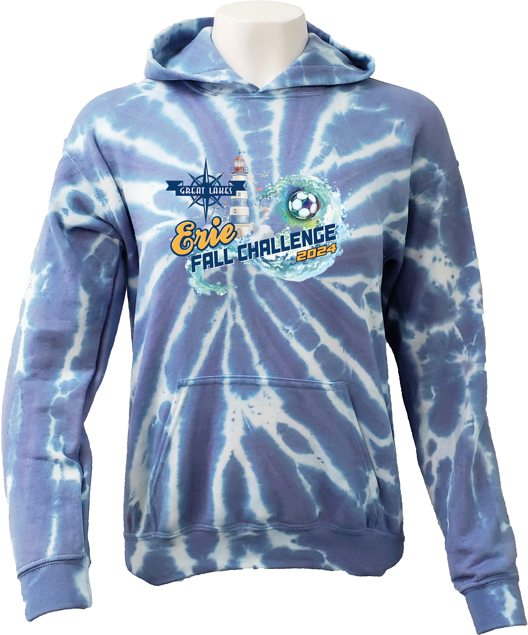 Tie-Dye Hoodies - 2024 Great Lakes Erie Fall Challenge