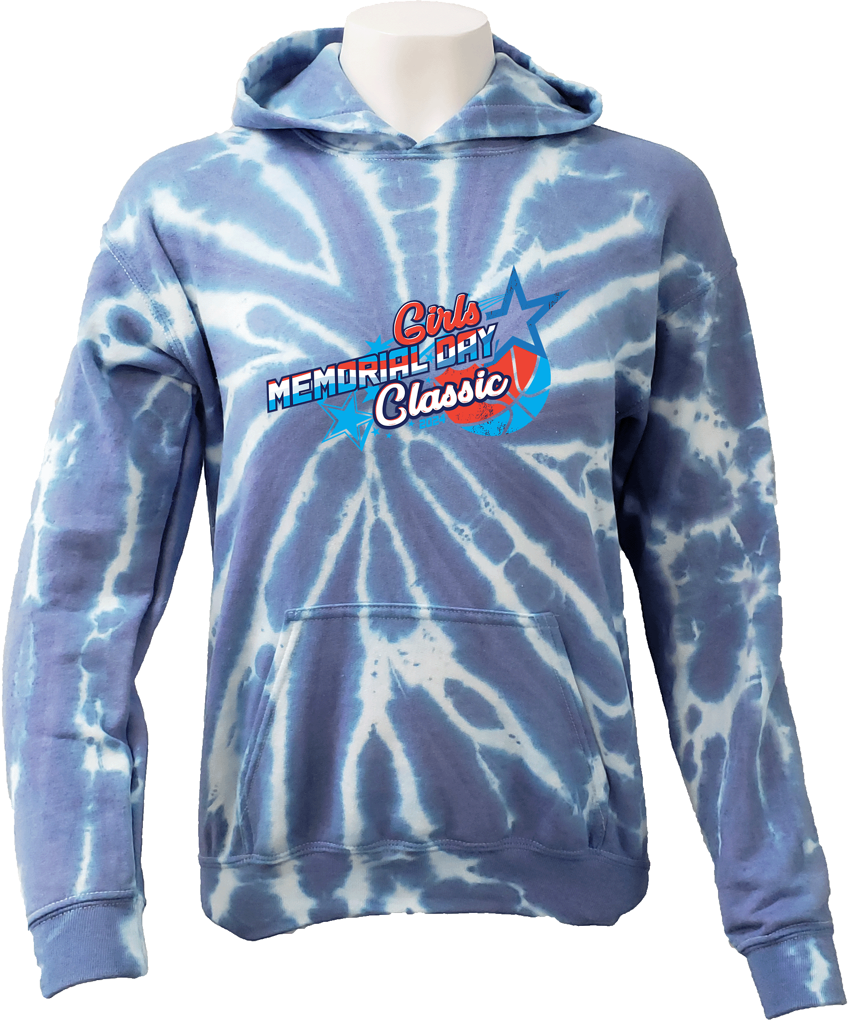 Tie-Dye Hoodies - 2024 Girls Memorial Day Classic