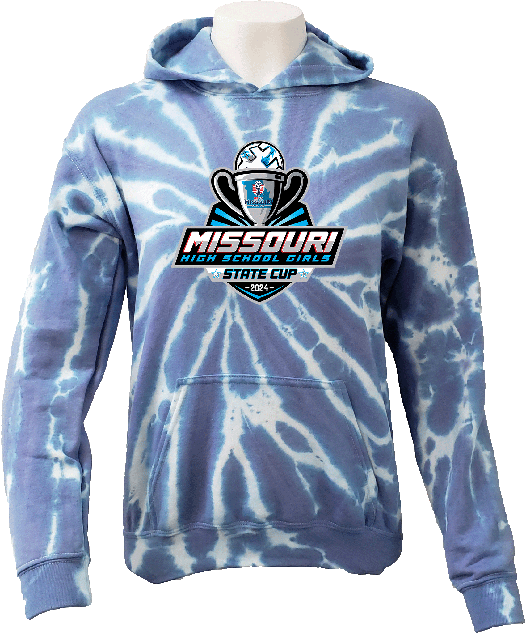 Tie-Dye Hoodies - 2024 USYS High School Girls State Cup