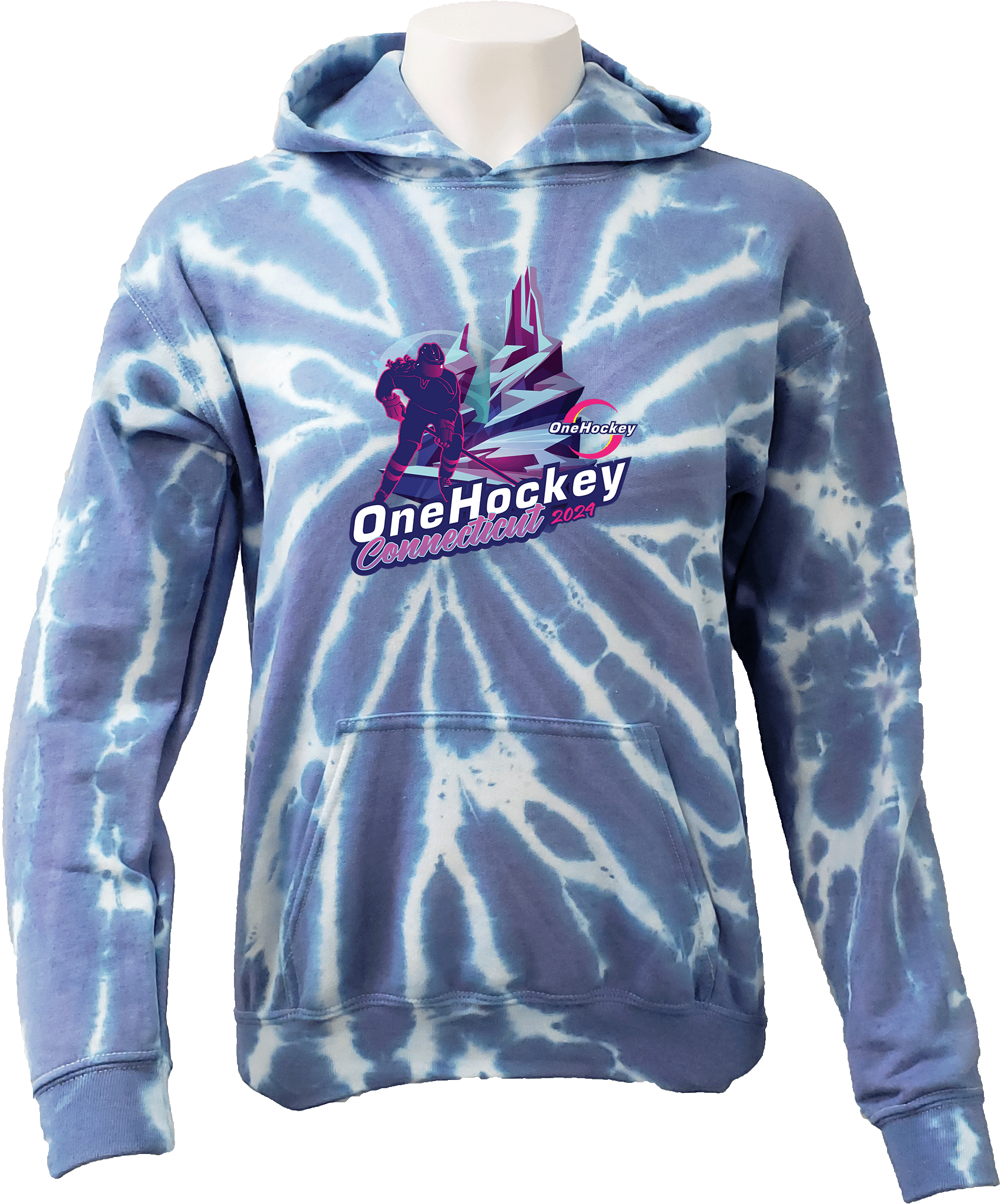 Tie-Dye Hoodies - 2024 OneHockey Connecticut October