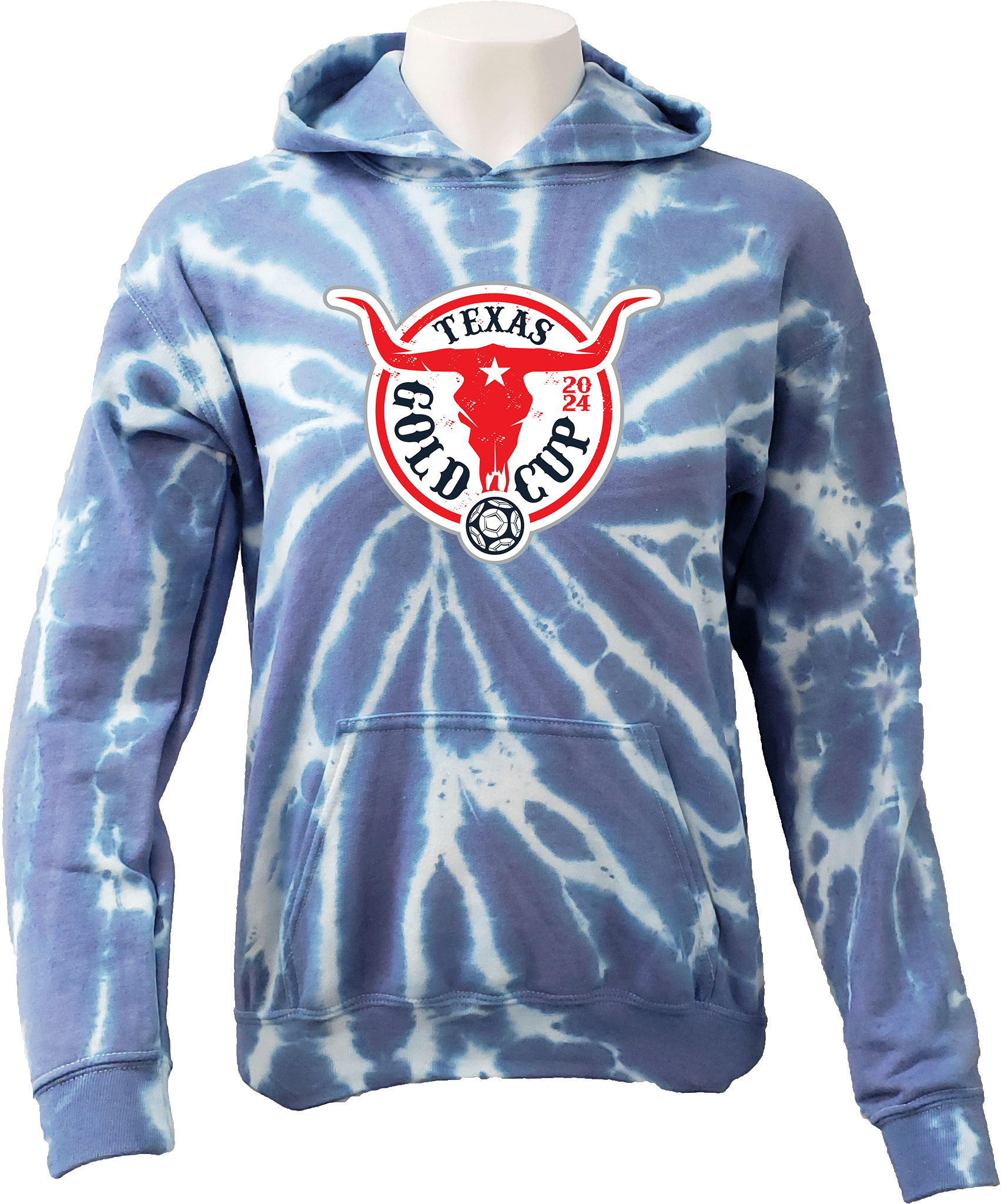 Tie-Dye Hoodies - 2024 Texas Gold Cup