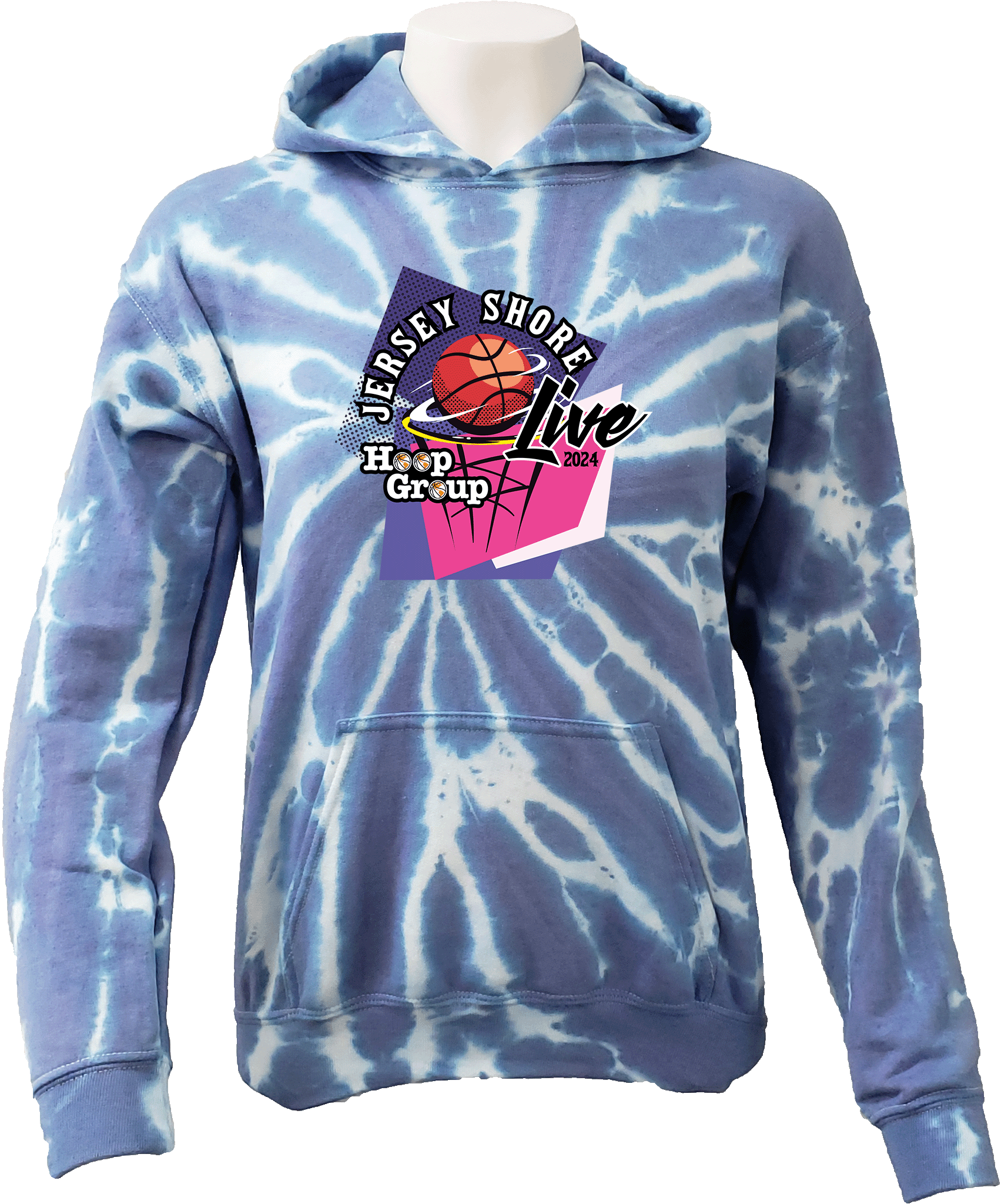 Tie-Dye Hoodies - 2024 Girls Jersey Shore Live