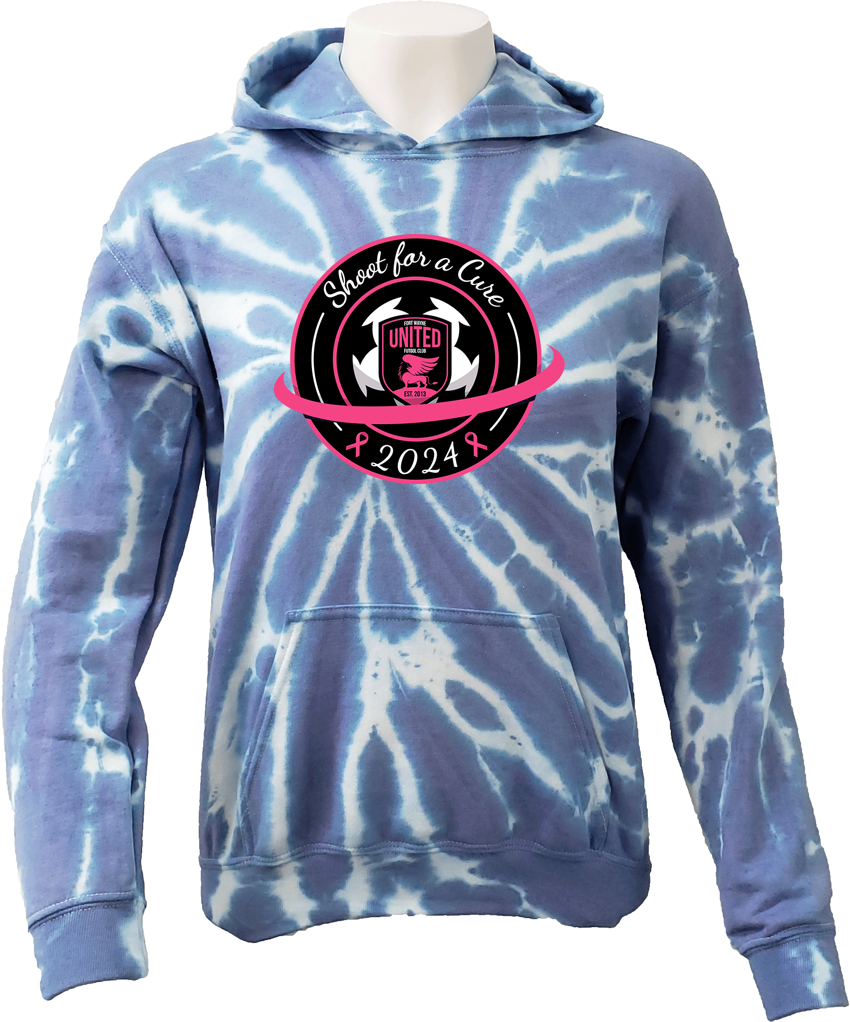 Tie-Dye Hoodies - 2024 Shoot For A Cure