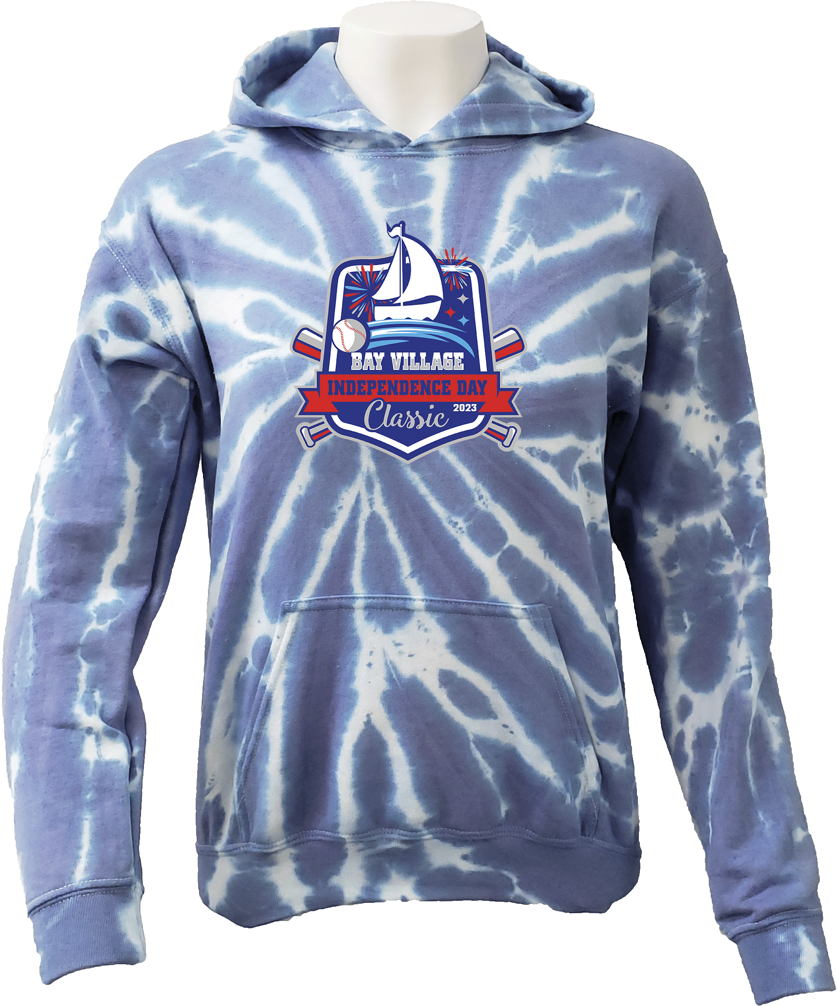 TIE-DYE HOODIES - 2023 Bay Village Independence Day Classic