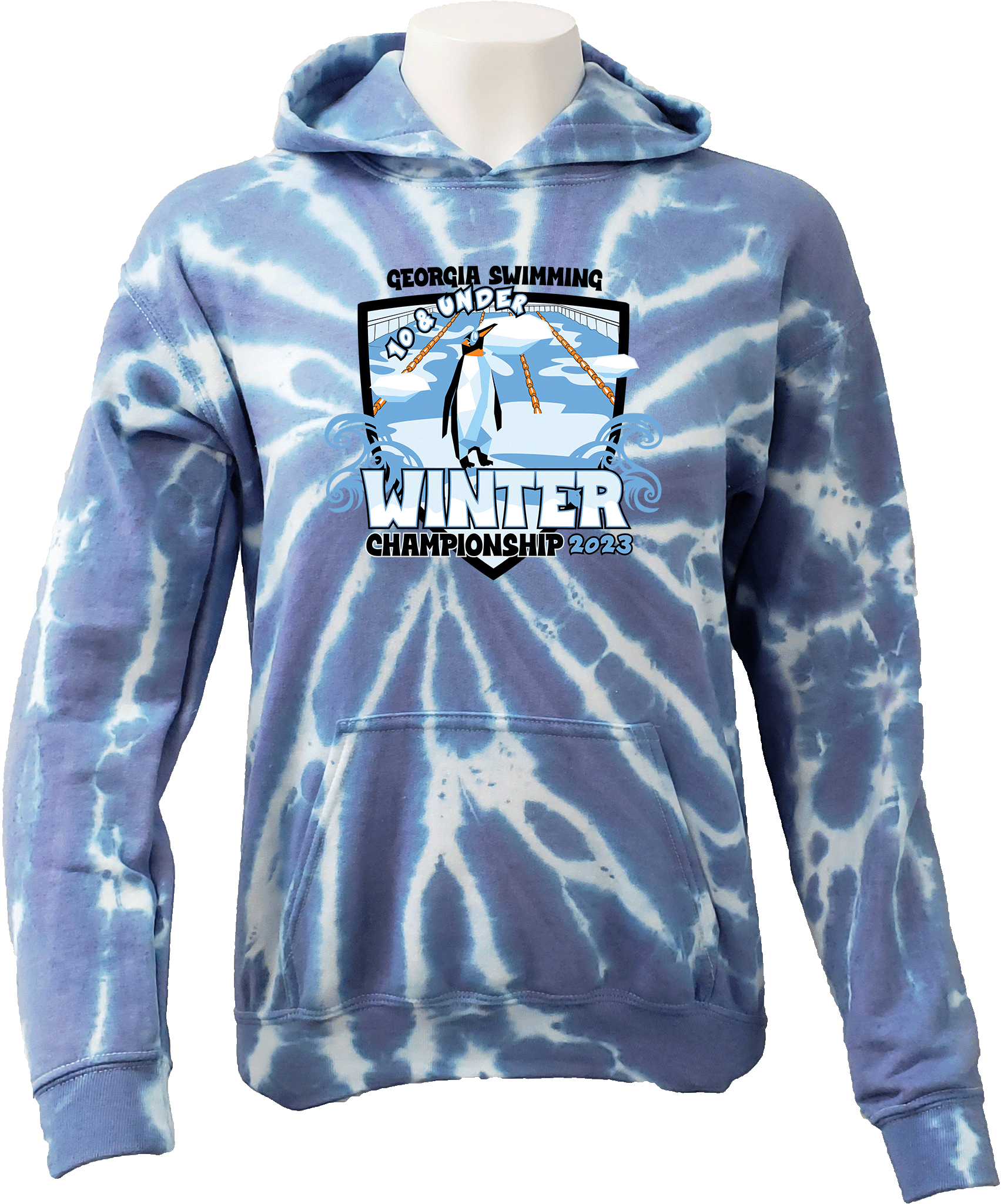 Tie-Dye Hoodies - 2023 10 & Under Winter Championship