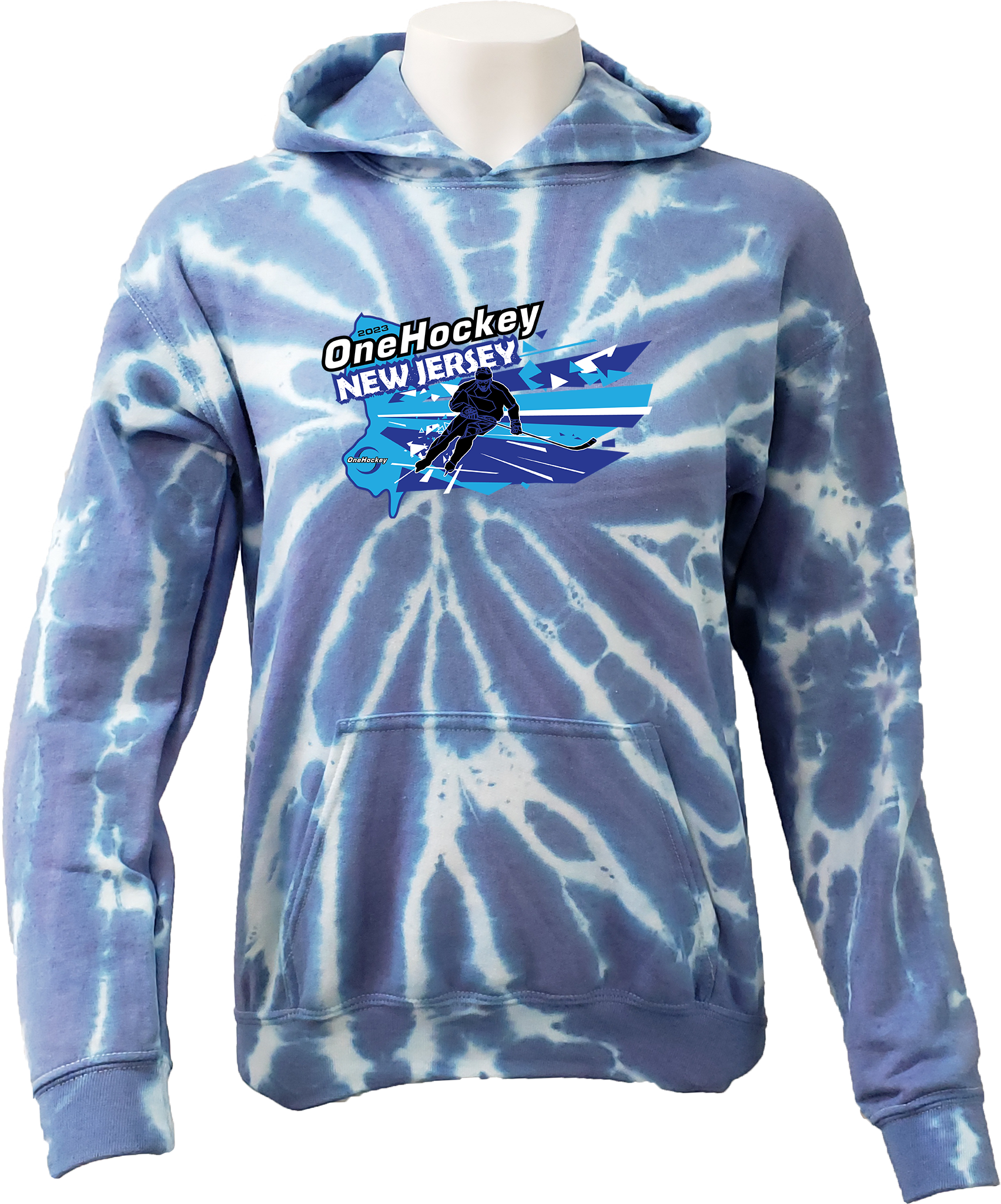 Tie-Dye Hoodies - 2023 OneHockey New Jersey