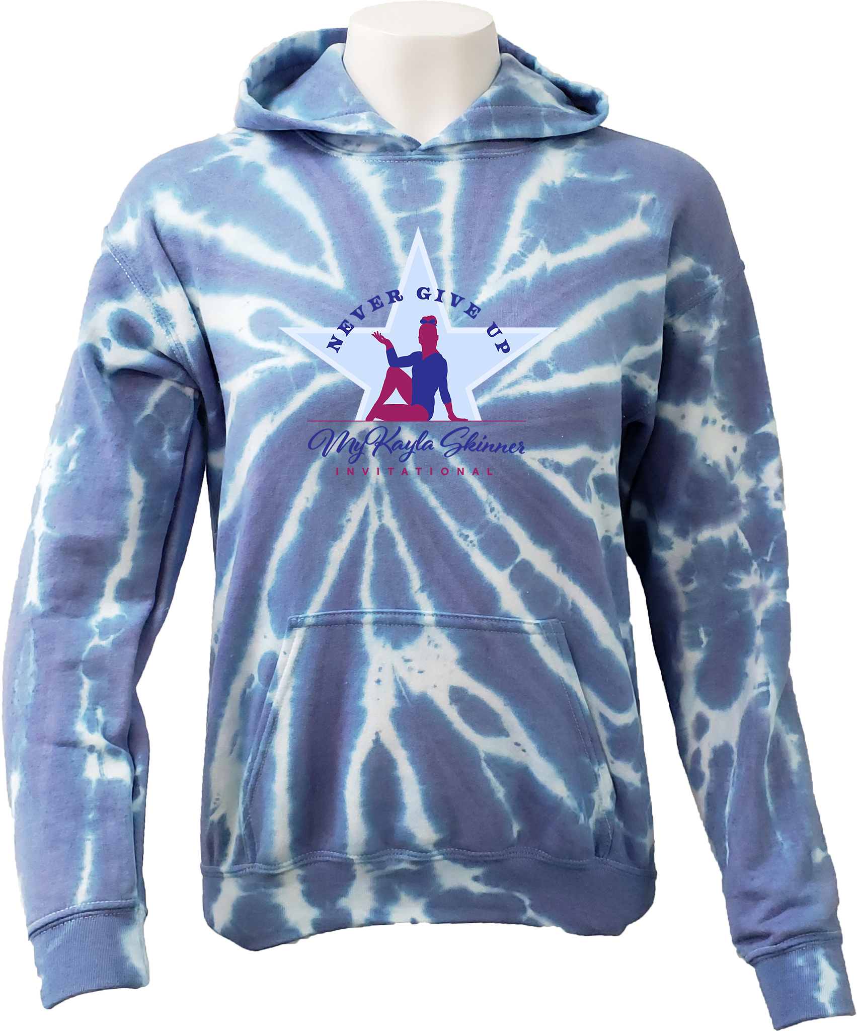 Tie-Dye Hoodies - 2024 Never Give Up with MyKayla Skinner